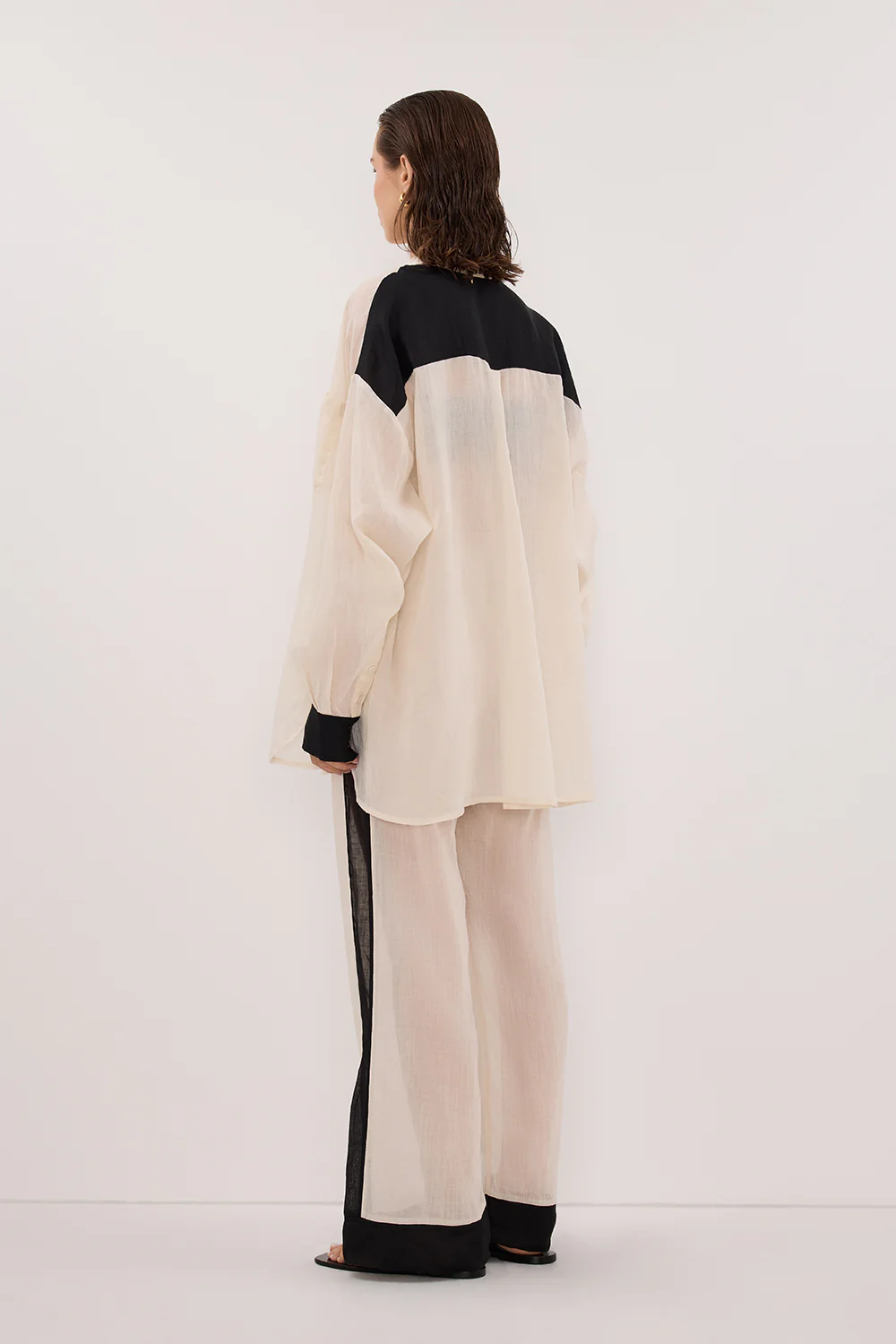 VIVIANNA SANDSTONE RAMIE SHIRT - Image 4