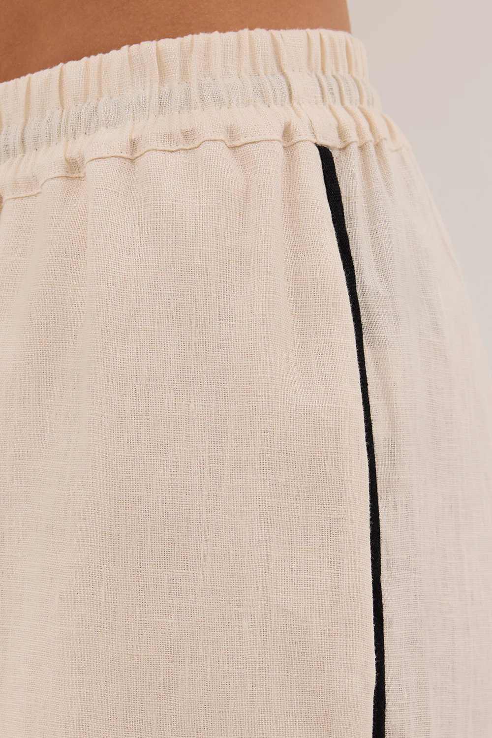 VON CREAM LINEN PANT - Image 5