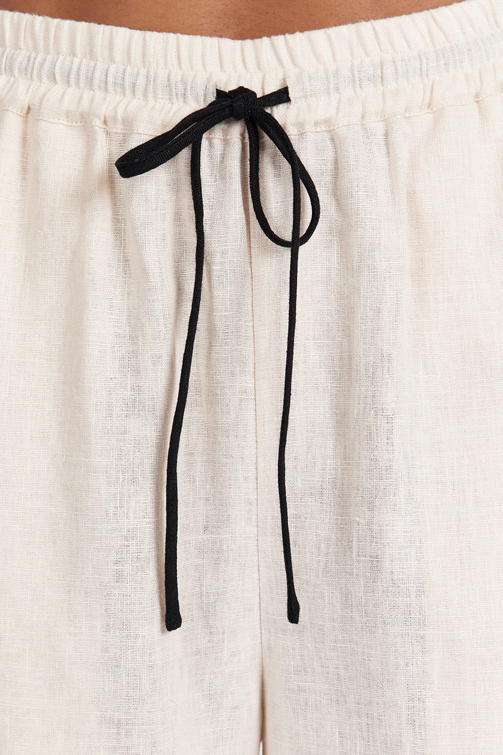 VON CREAM LINEN PANT - Image 6