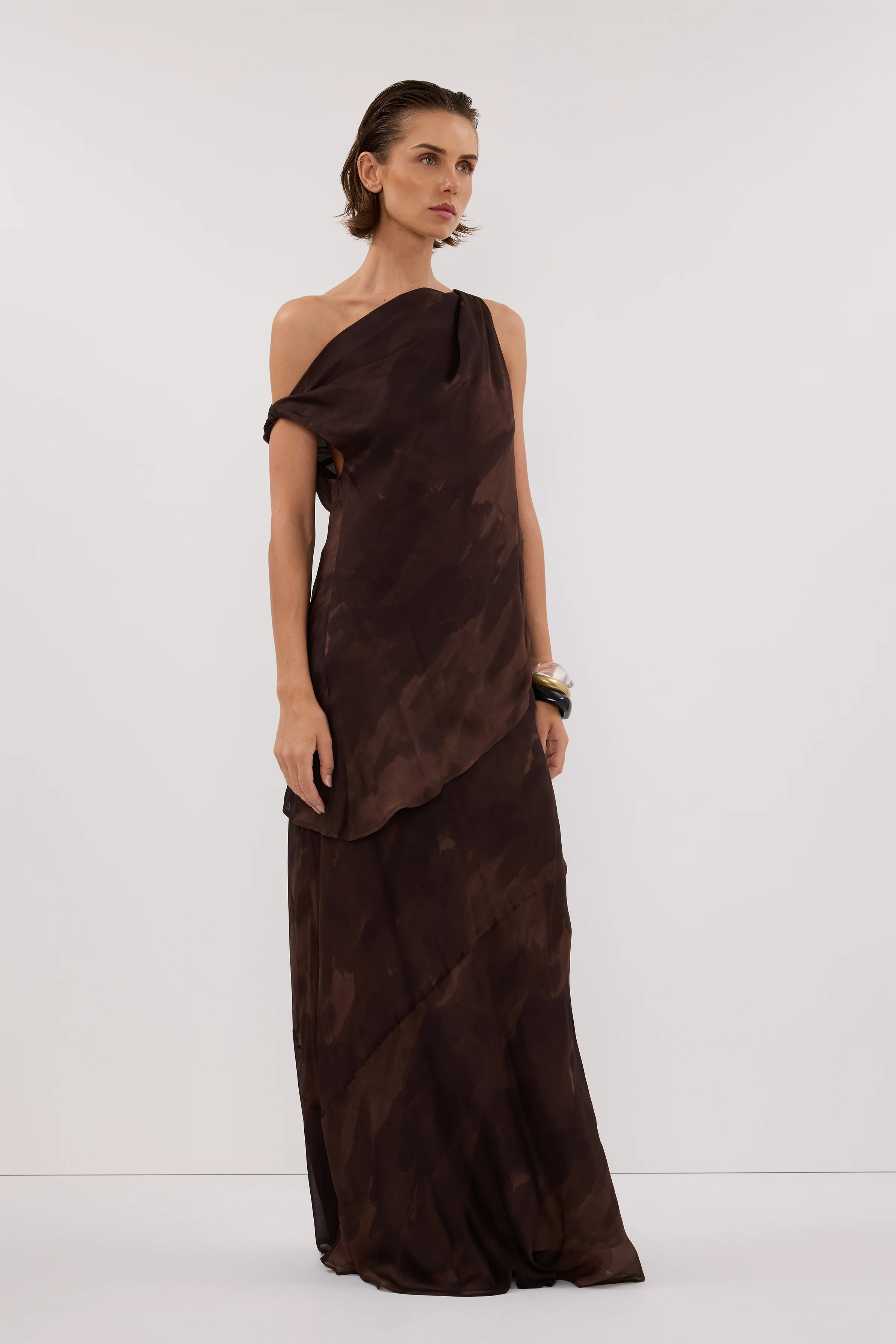 WILLOW CHOC PRINT MIDI SKIRT - Image 3