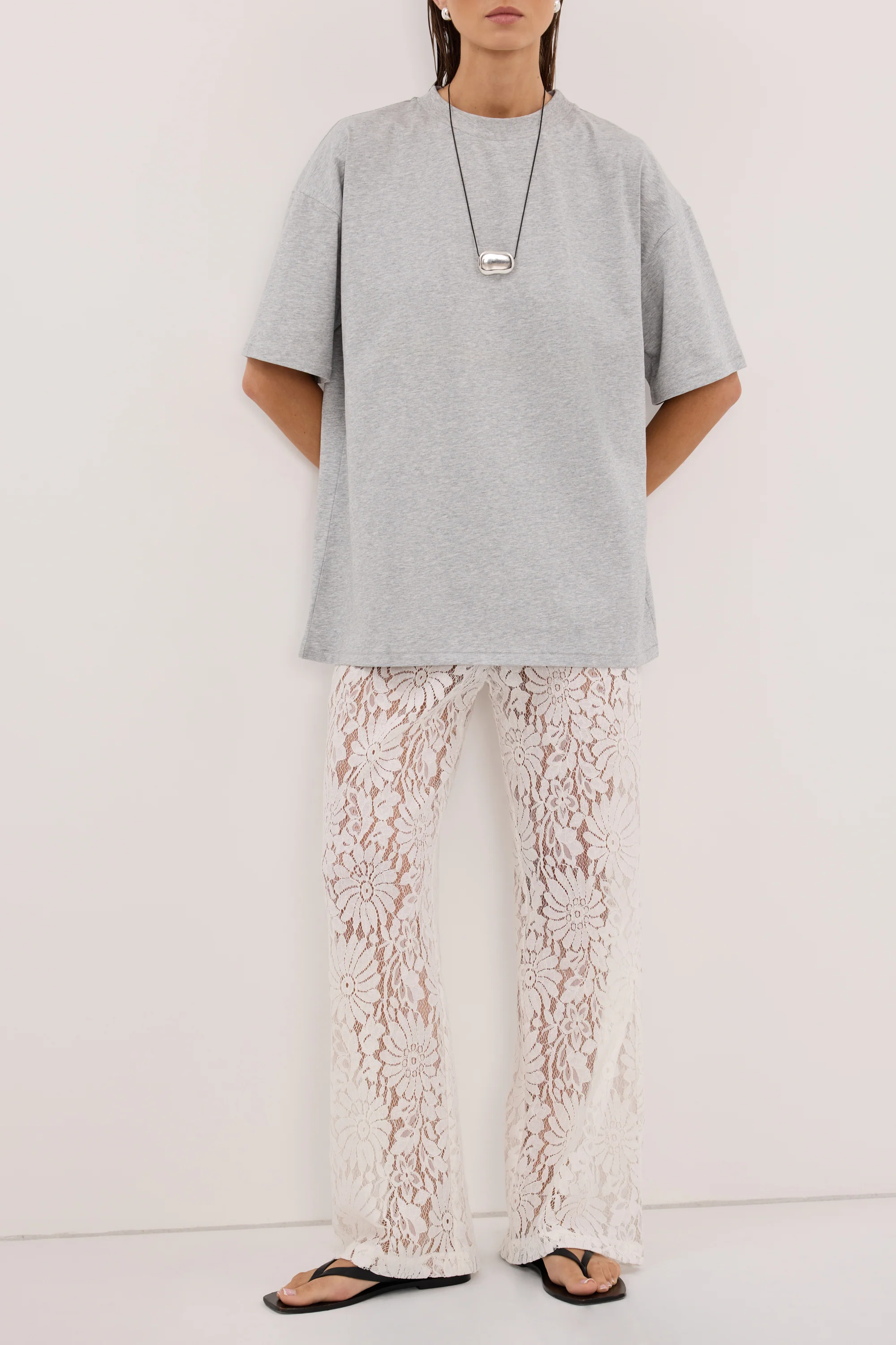 WILMA WHITE LACE PANT - Image 2