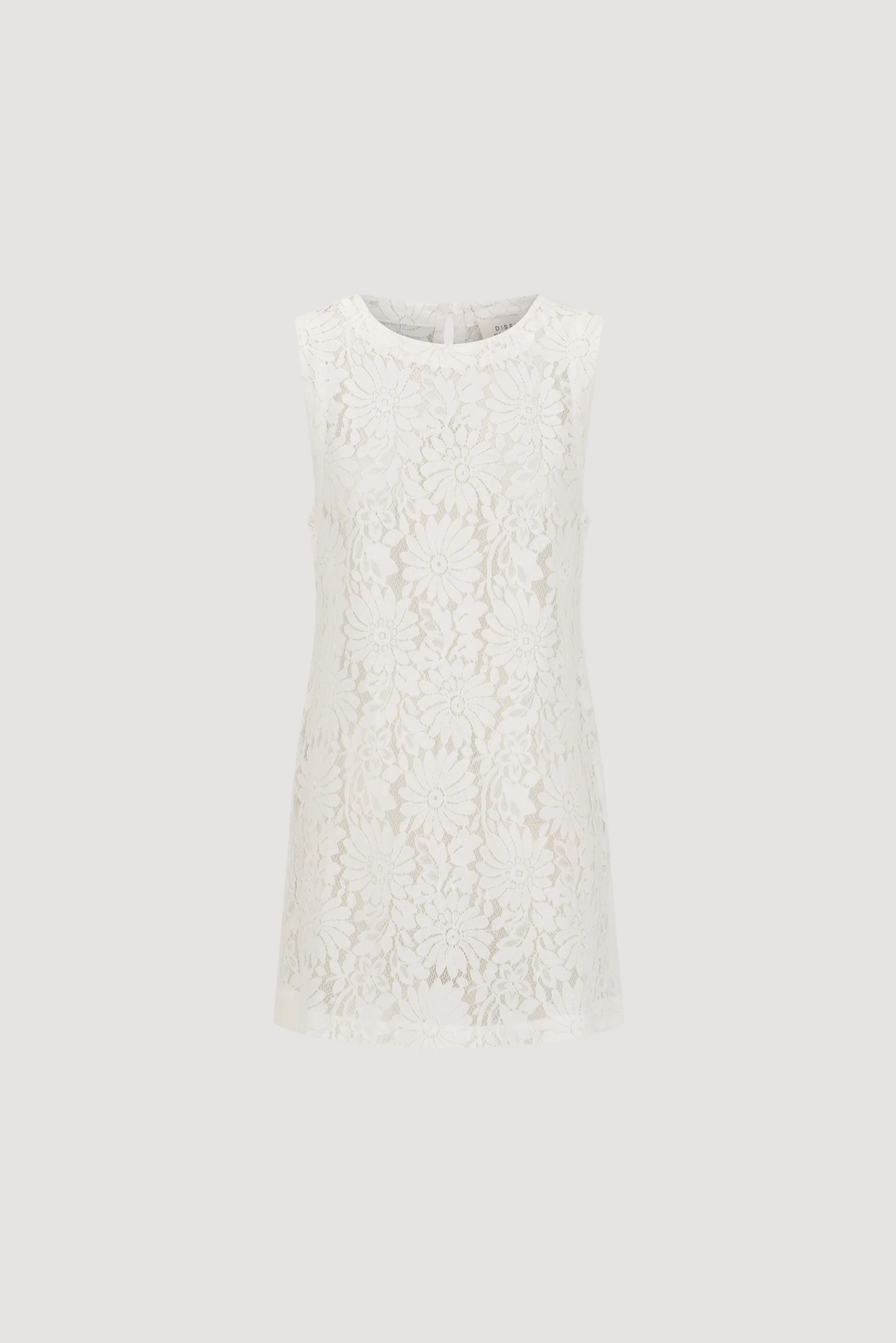 WILMA WHITE SLEEVELESS LACE TUNIC - Image 6