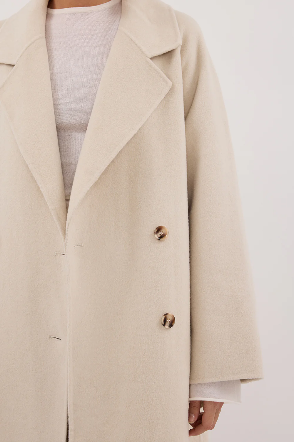YORK BONE OVERSIZED WOOL COAT - Image 5