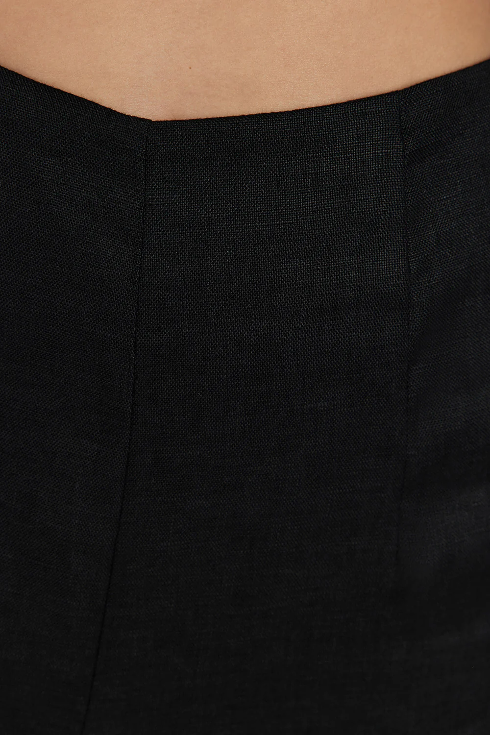 ZAHARA BLACK LINEN FRINGED PANT - Image 5