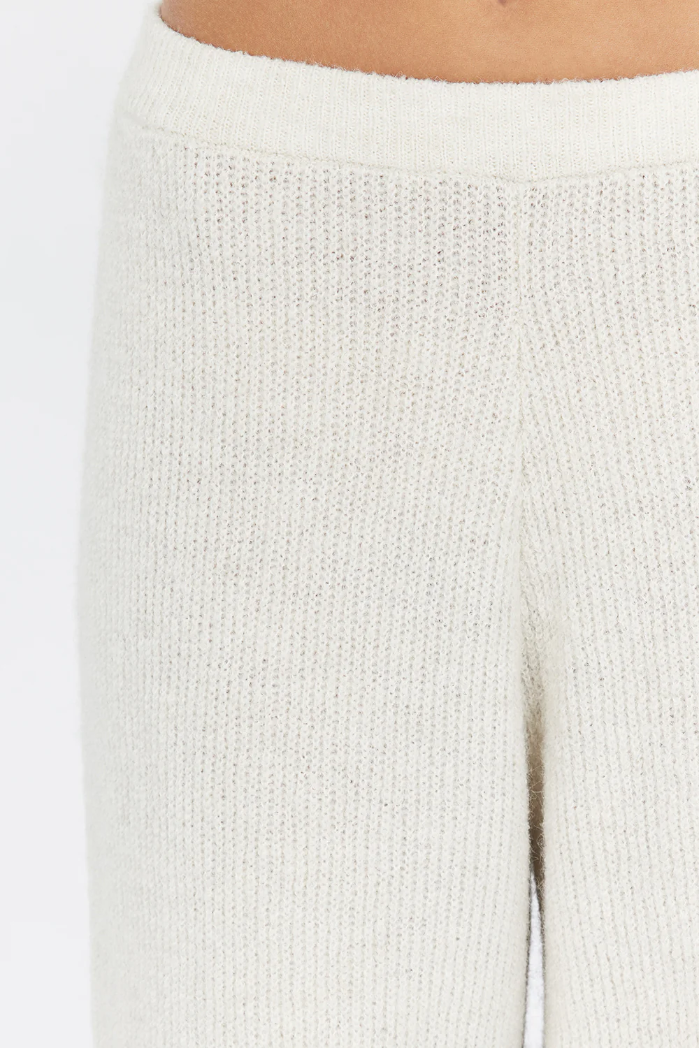 ZELIE CREAM MARLE KNIT PANT - Image 5