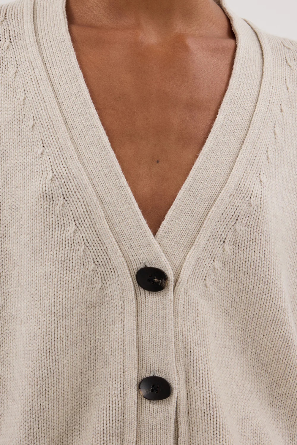ZOE CHALK LONGLINE CARDIGAN - Image 6